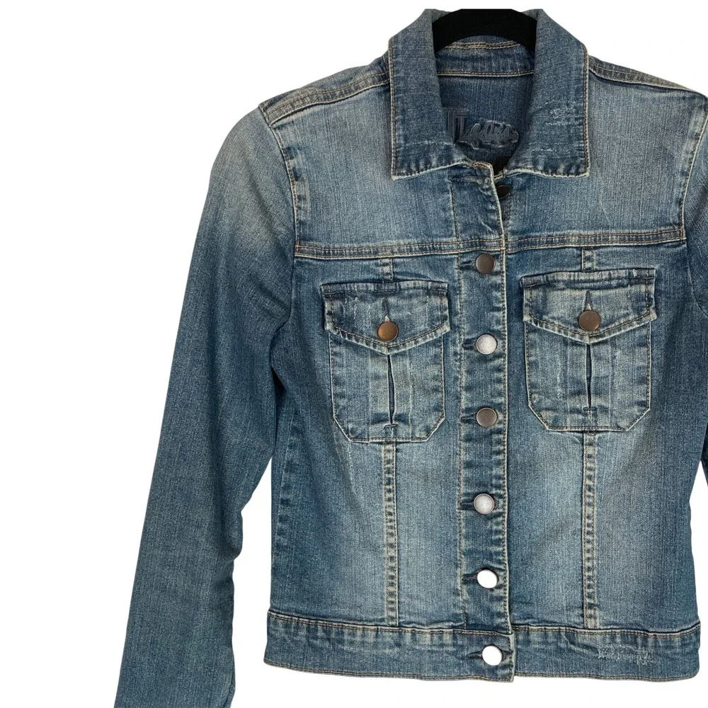KUT From the Kloth‎ Denim Jacket Size Small Jean Jacket Cotton Blend